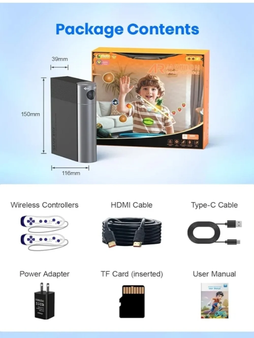 AR Motion Gaming Console for Kids & Families